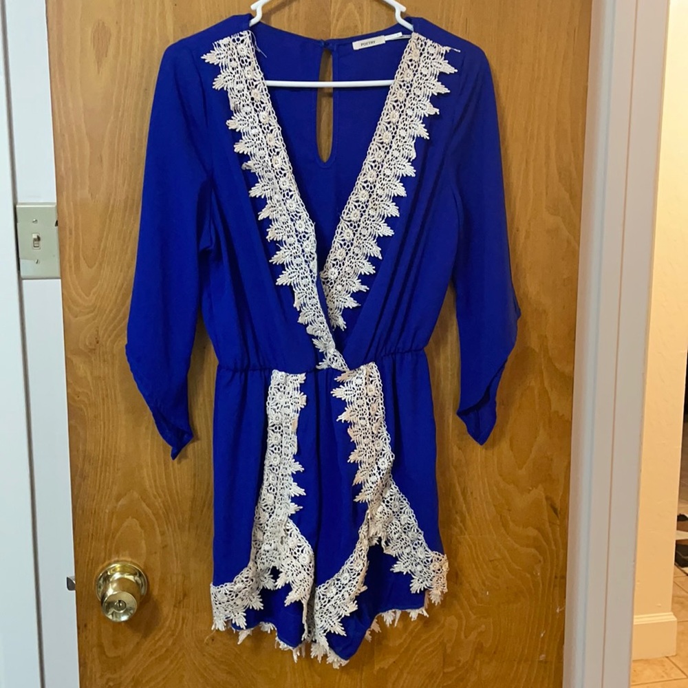 Cute blue romper